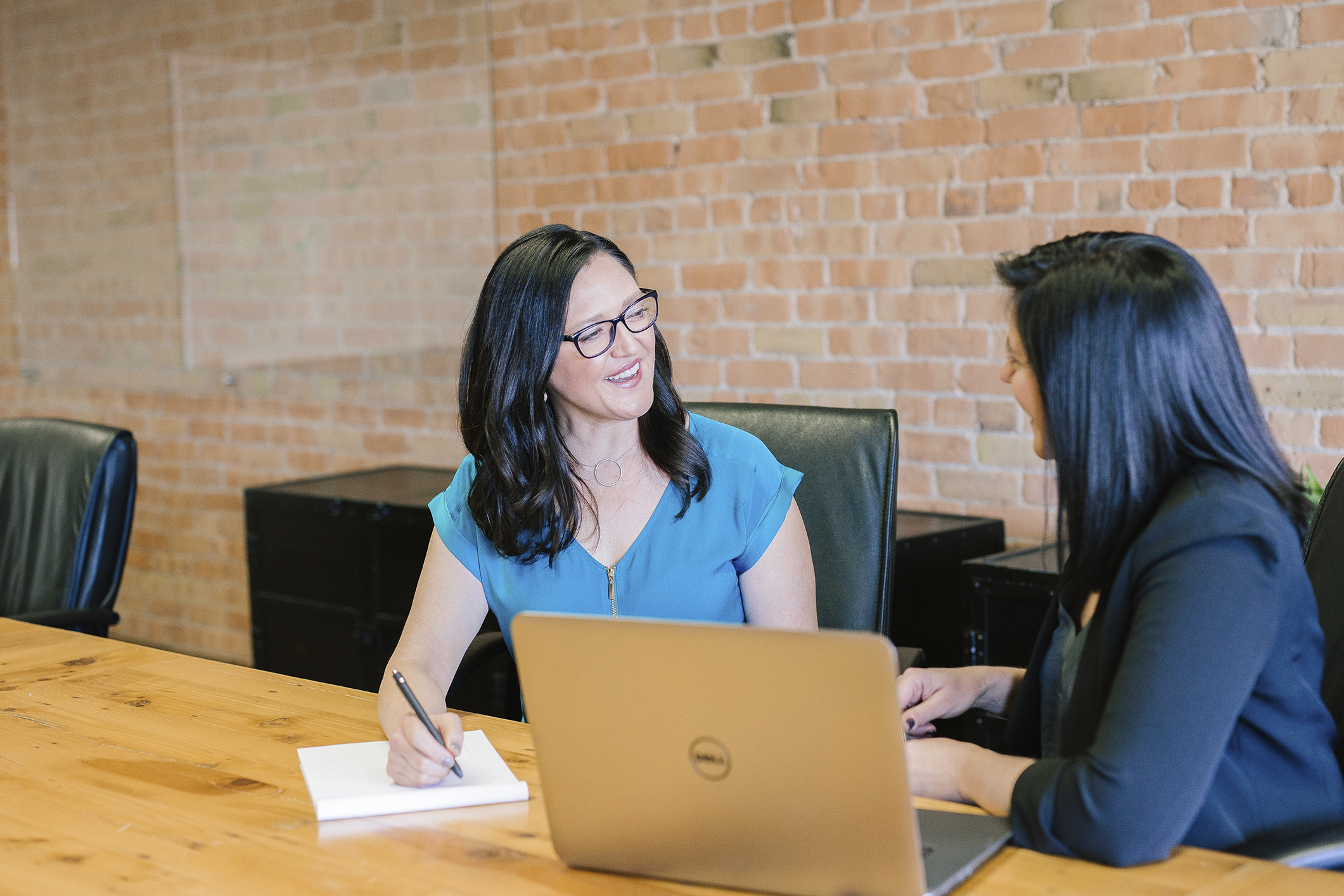 Business people talking in meeting